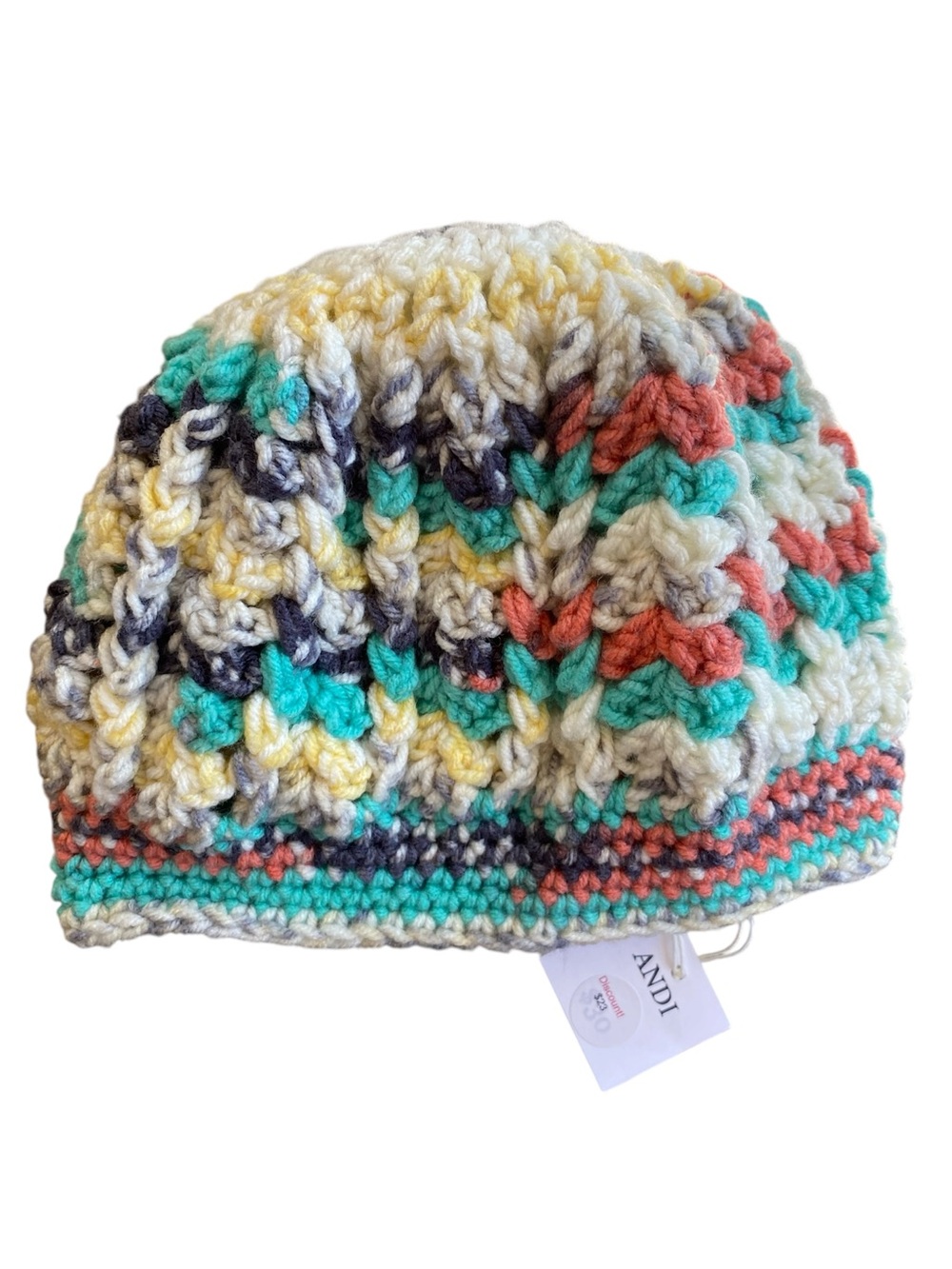 Handmade crocheted beanie